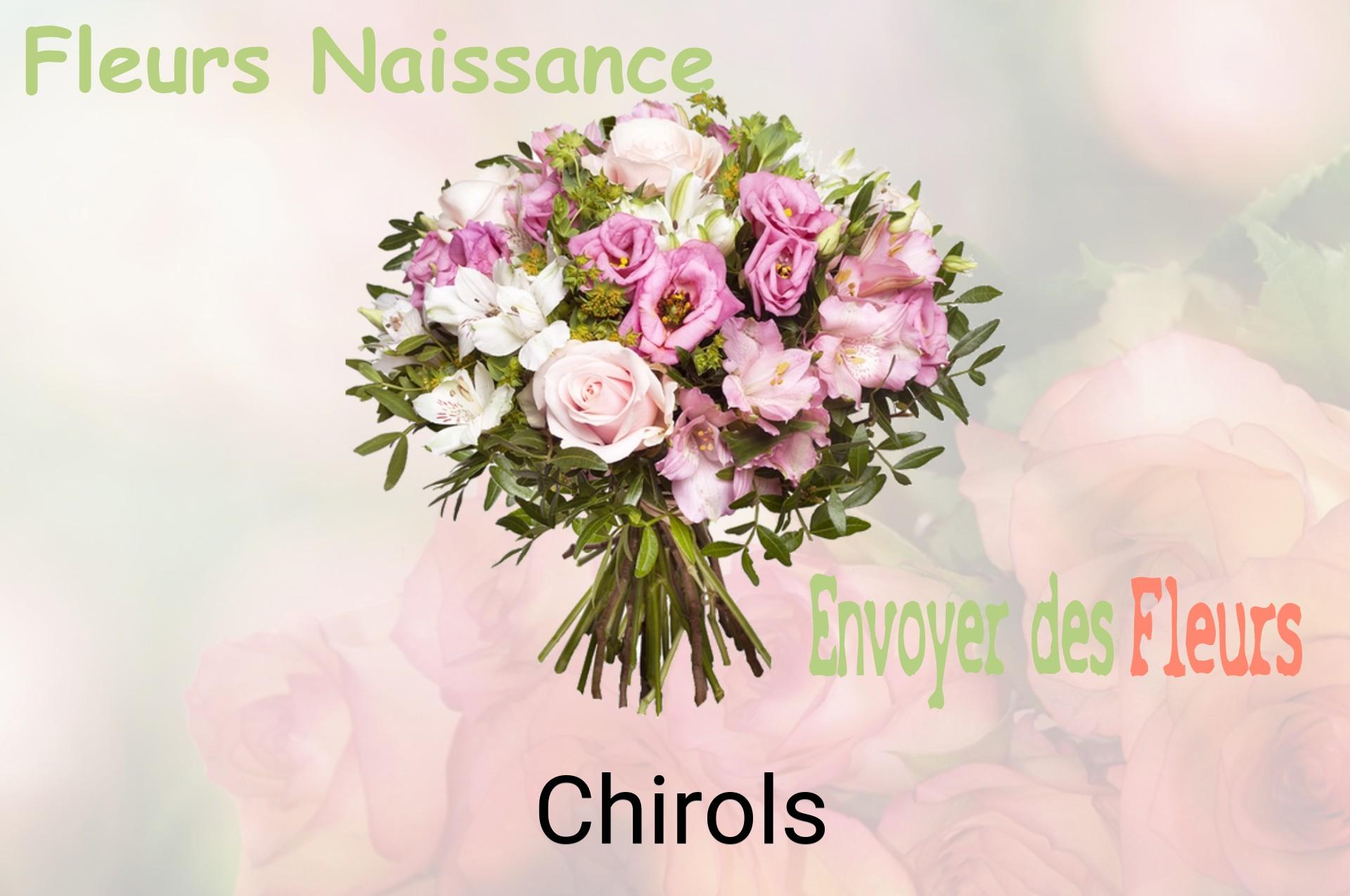 Bouquet de fleurs de naissance livré à Chirols